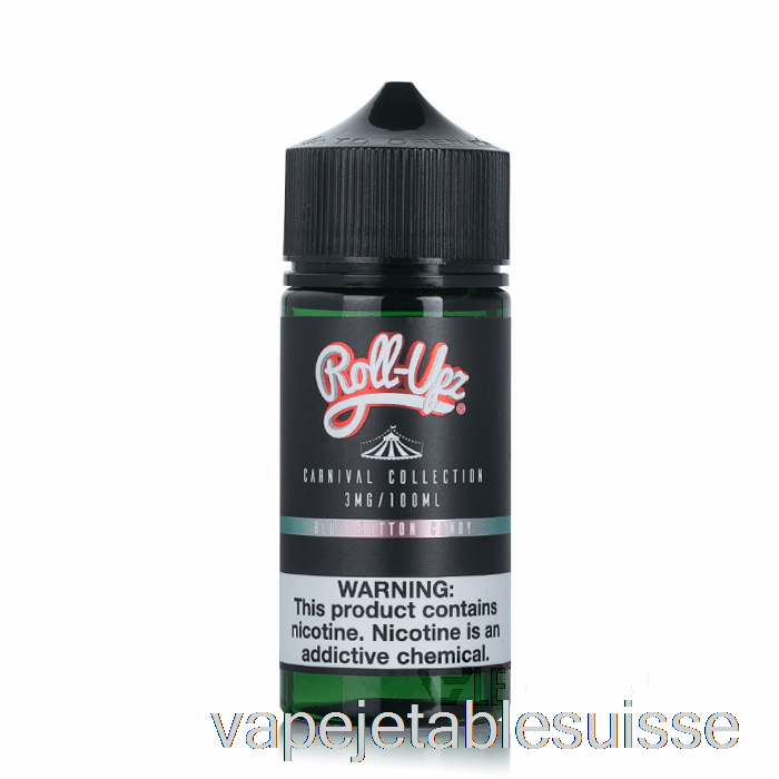 Vape Suisse Carnaval - Barbe à Papa Bleue Par Juice Roll-upz - 100ml 3mg